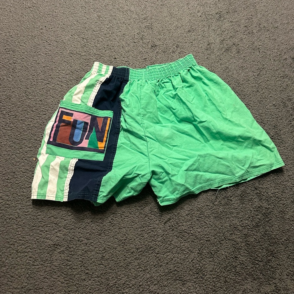 Green “FUN” Shorts
